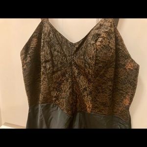 Vintage Su-lette Black Slip, Superior Short, Size 36